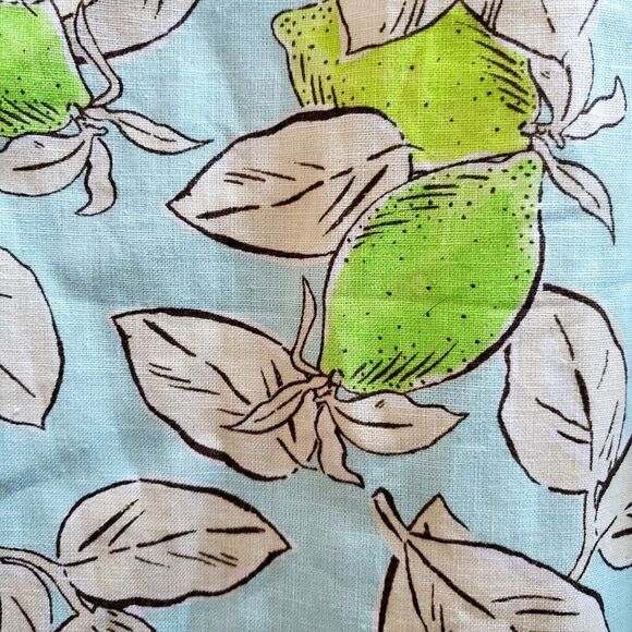 Zara Sundress Citrus Lemon/Limes Robin Egg Blue 13-14 Yrs Cotton/Lined Dress NWT - Picture 7 of 11